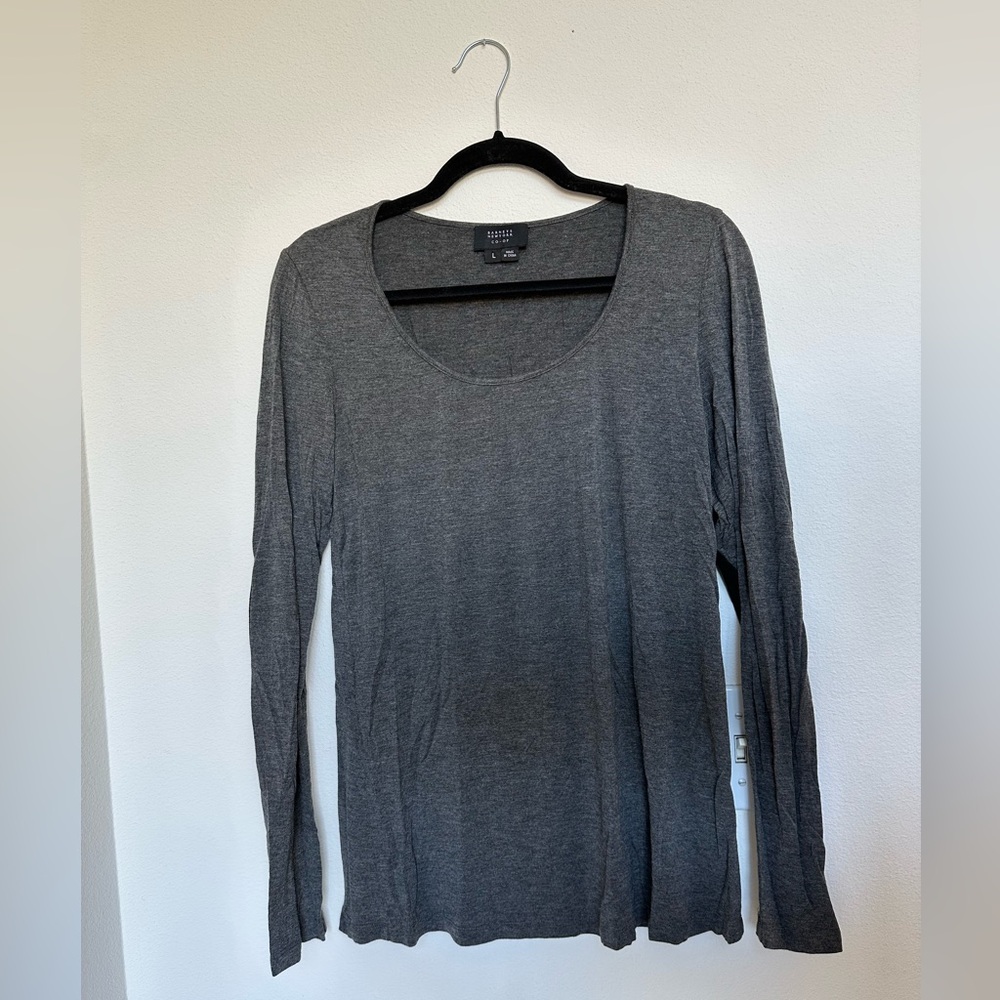 Barney’s New York Co-Op Gray Long Sleeve T-shirt